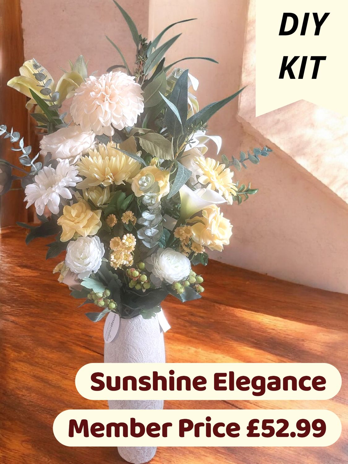 Sunshine Elegance Vase Display ( excludes vase )
