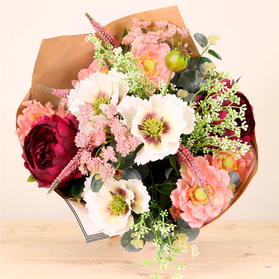 Rustic Romance Poppy Bouquet