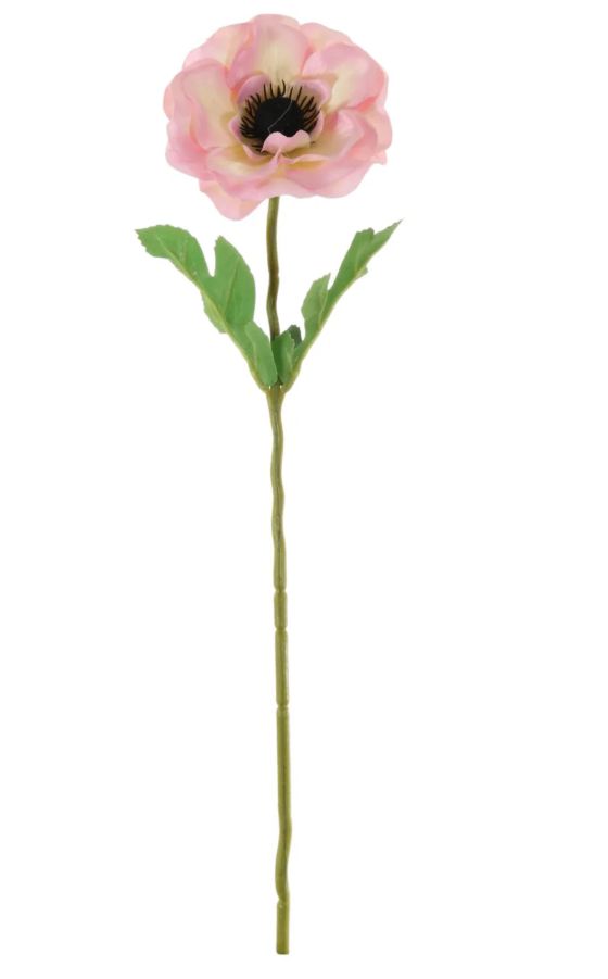 Pale Pink Anemone 48cm