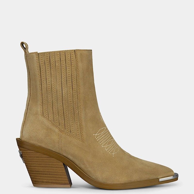 NELLA CAMEL SUEDE BOOTIES