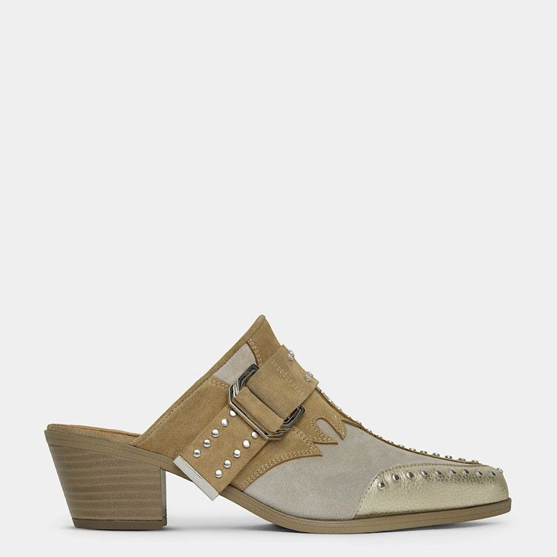 PREY MULES CAMEL SLIPPERS