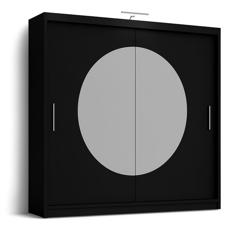 Sliding Mirrored Door Wardrobe - Rio