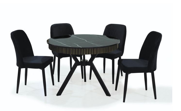 Sonata High Gloss Table + 4 Chairs