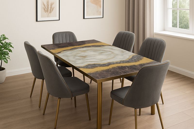 Madison Dining Table – Grey
