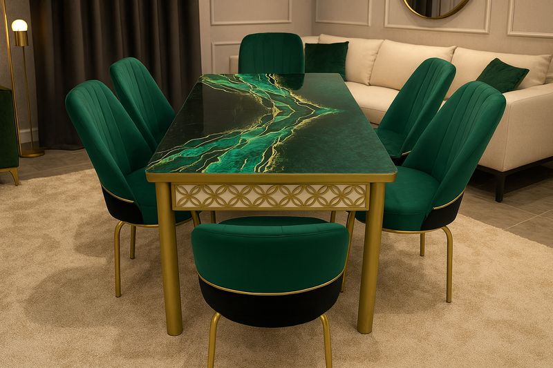 Madison Dining Table – Green