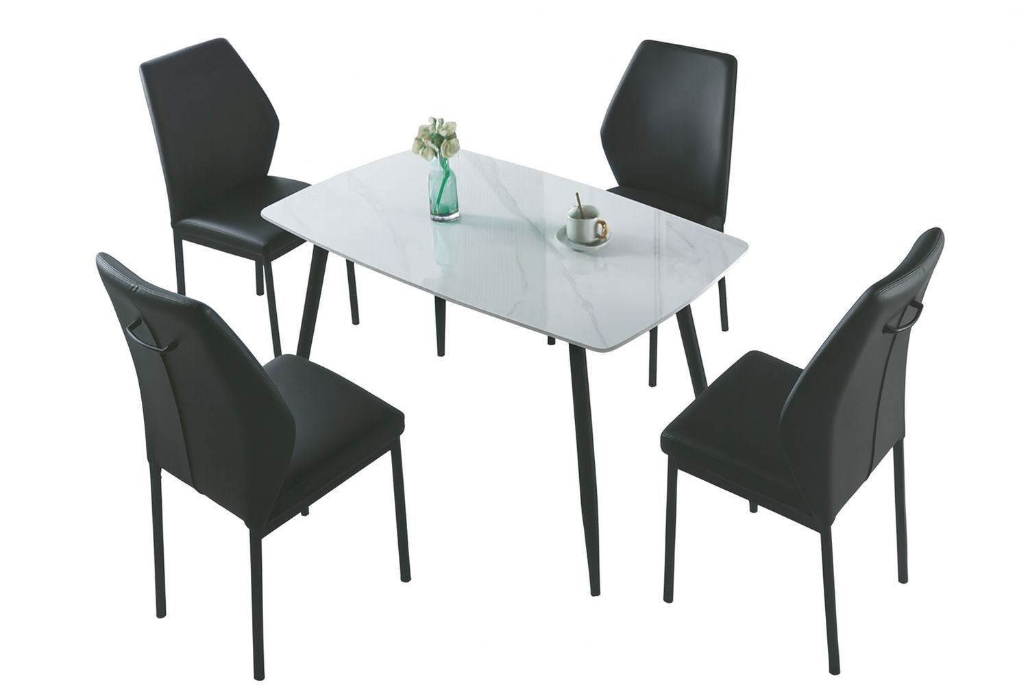 Chanella Dinning Set + 4 Chairs