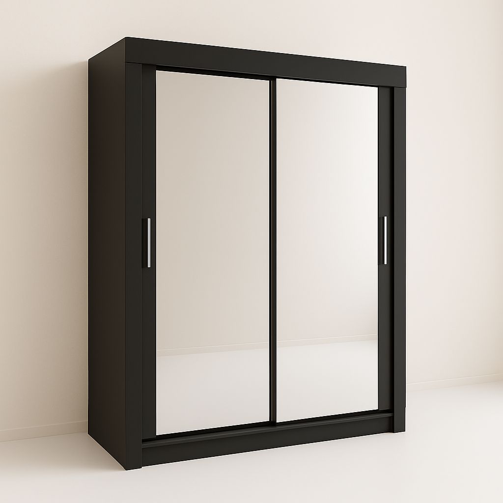 Sliding Mirror Door Wardrobe - Milan
