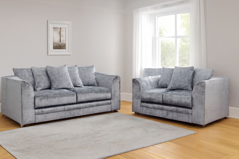 Dylan Crushed Velvet 3+2 Seater Sofa