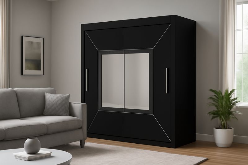 Sliding Door Mirror Wardrobe - Venice