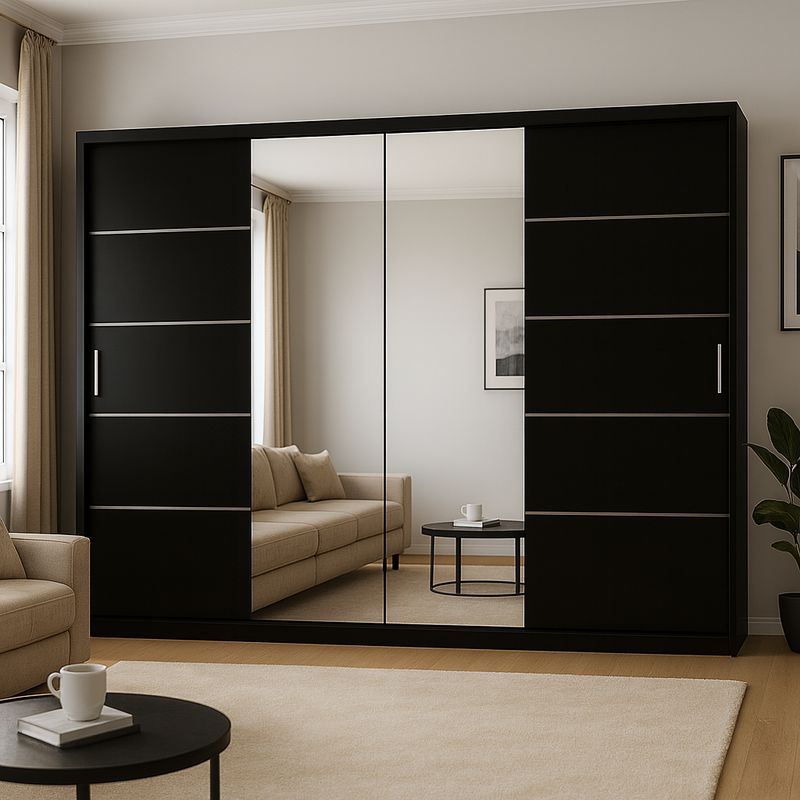 Sliding Mirror Door Wardrobe - Lisbon