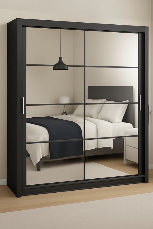 Sliding Mirror Door Wardrobe - Delta