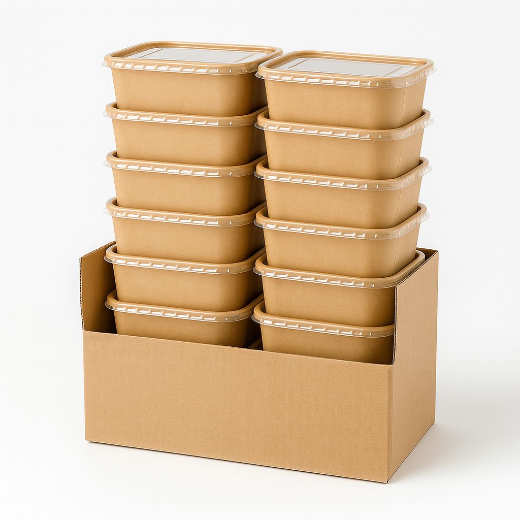 Rectangle kraft bowl -Carton(300pcs)