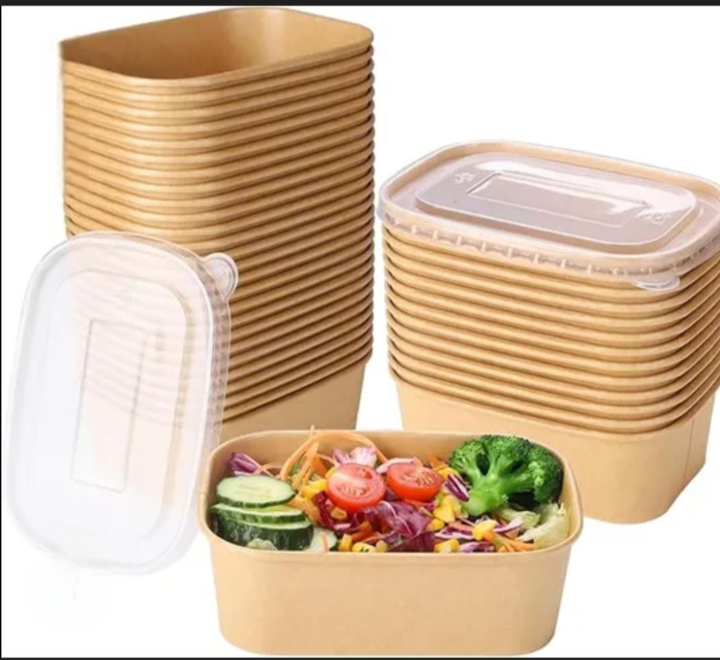 Rectangle kraft bowl -Carton(300pcs)