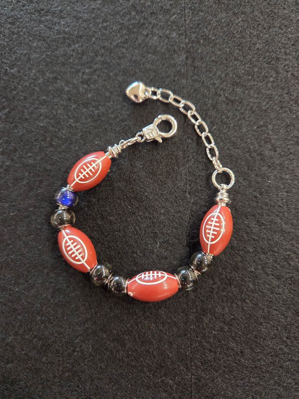 Game Day Football Mood Bracelet