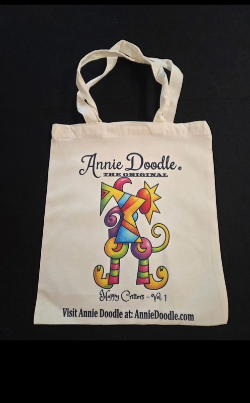 Happy Canvas Doodle Bag