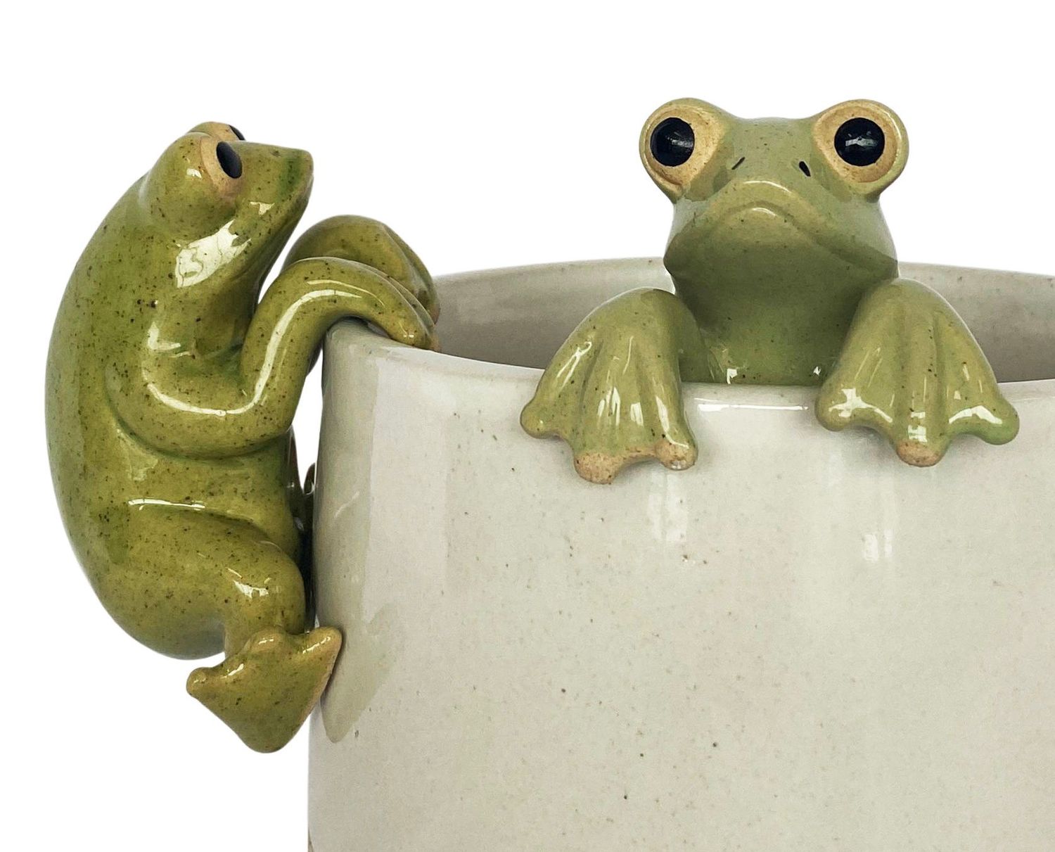 Frog Pot Hanger Green 8cm