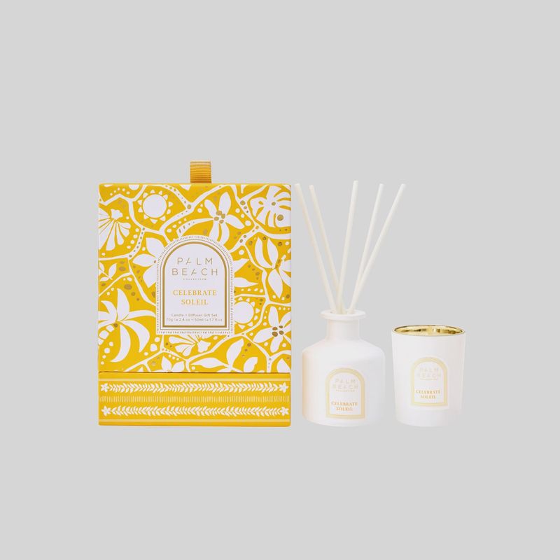 Celebrate Soleil Mini Candle + Diffuser Set