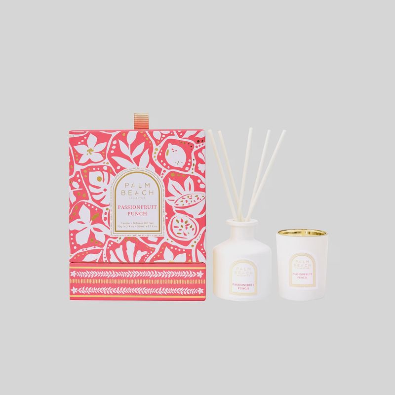 Passionfruit Punch Mini Candle + Diffuser Set