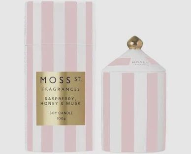 Raspberry, Honey &amp; Musk Ceramic Candle 360g