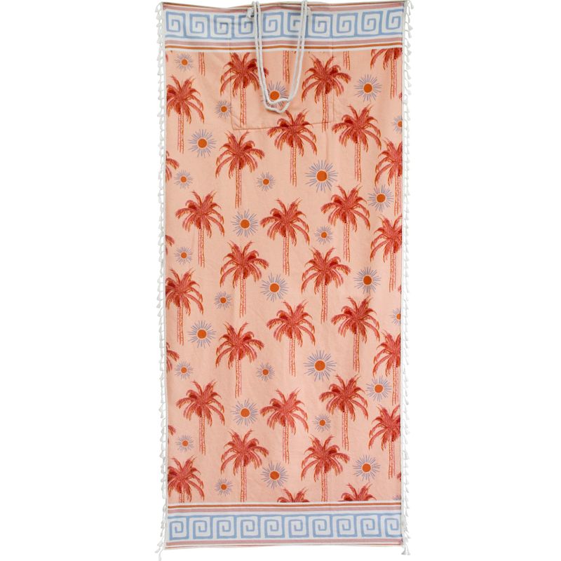 Beach Towel in Bag - Palms