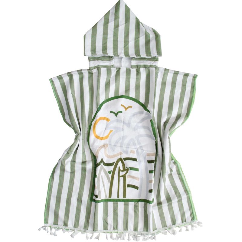 Kids Towel Poncho - Summer Greens