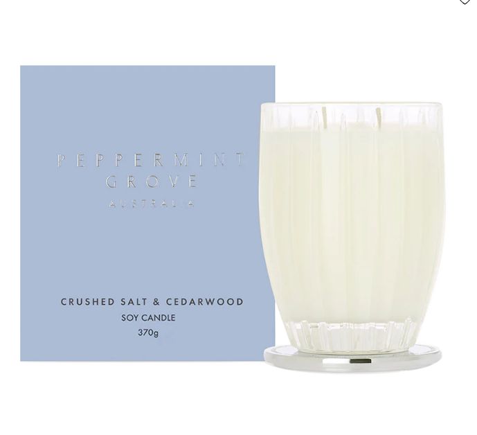 PGA Candle 370g - Crushed Salt &amp; Ceaderwood