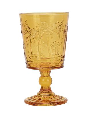 Goblet Set – Palm Tree - AMBER