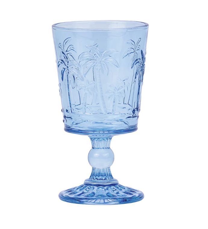 Goblet Set – Palm Tree - BLUE