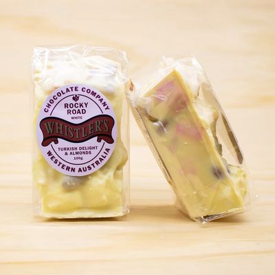 Whistlers White Rocky Road Bars - 100g