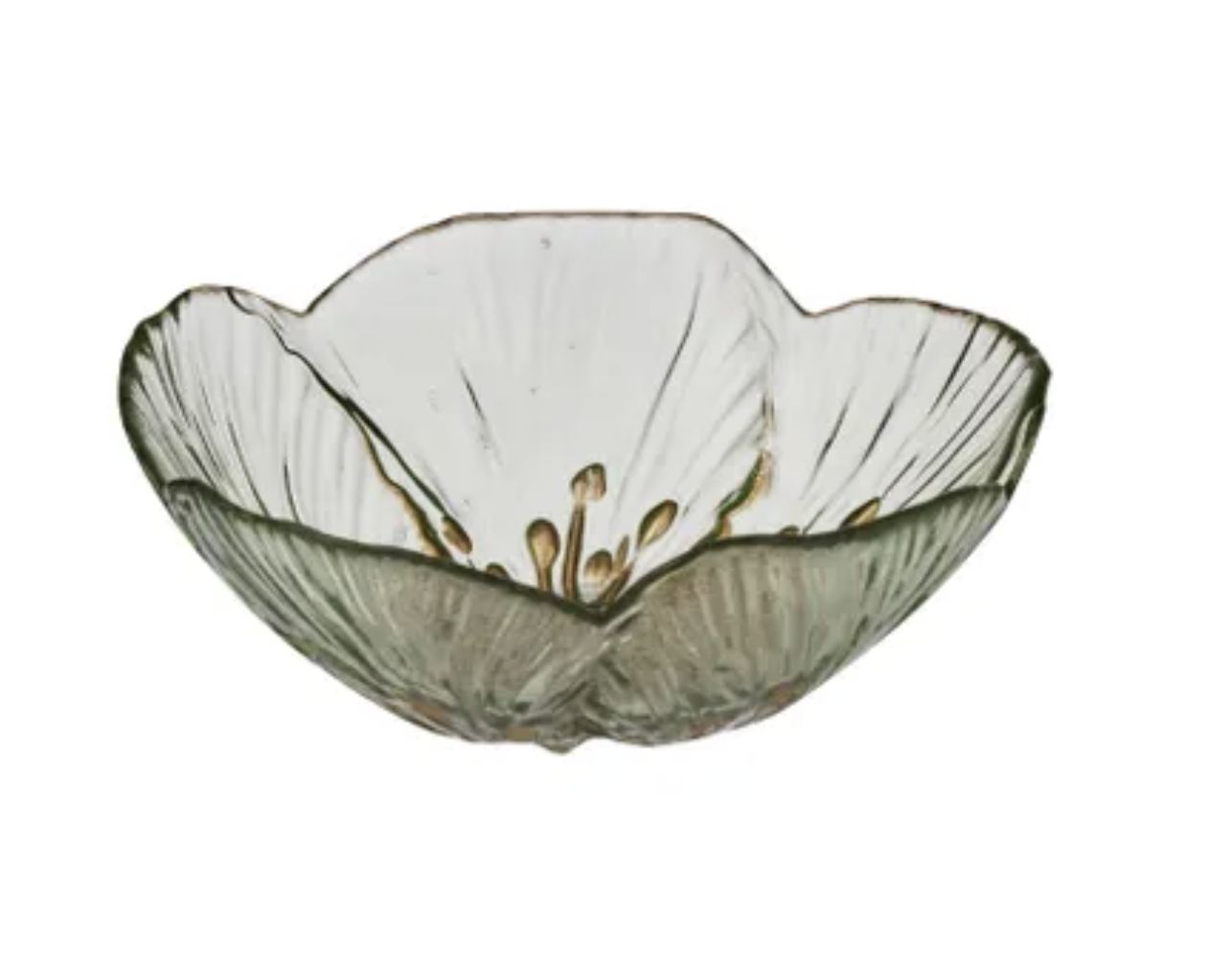 Abigail Glass Bowl 16x6cm Mint