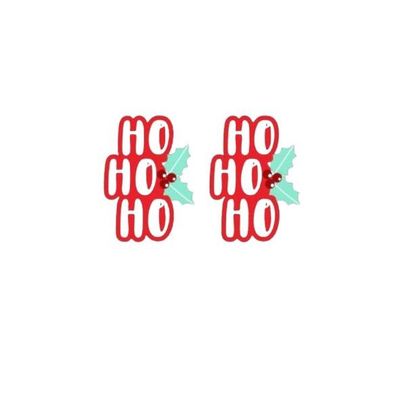 Ho, Ho, Ho Drop Earrings - Red