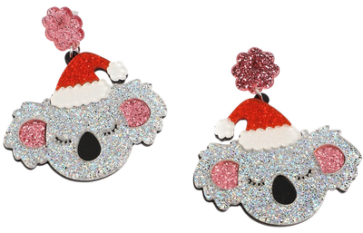 Pop Christmas Koala Earrings