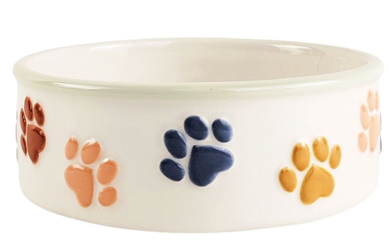 Perfect Pets Paws Pet Bowl Colourful