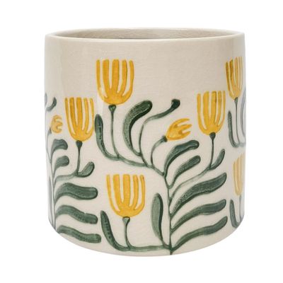 Pilbra Planter Green &amp; Yellow Medium