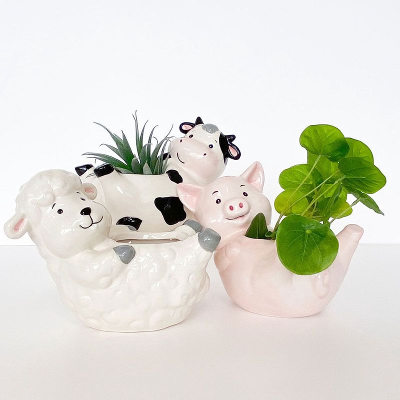 Sale Reclining Pig Planter