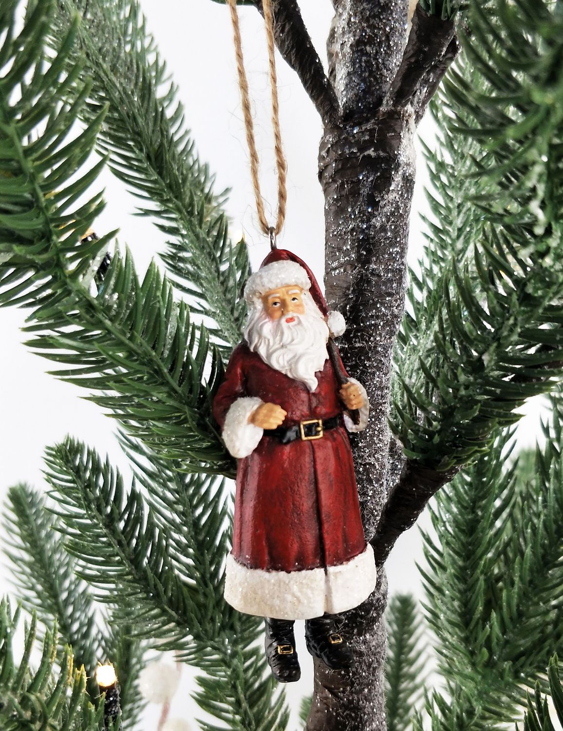 Woodland Santa Hanging Decoration