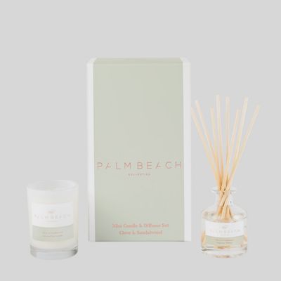 Mini Candle &amp; Diffuser Gift Pack - Clove &amp; Sandwood