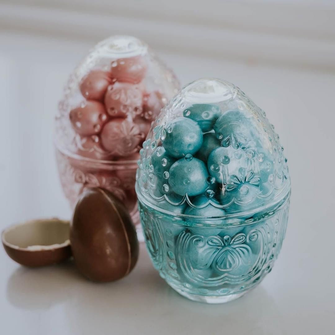 Easter Egg Glass Dish