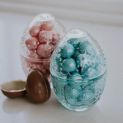 Easter Egg Glass Dish