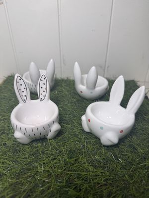 Ruby Rabbit Ceramic Egg Cup - Dot