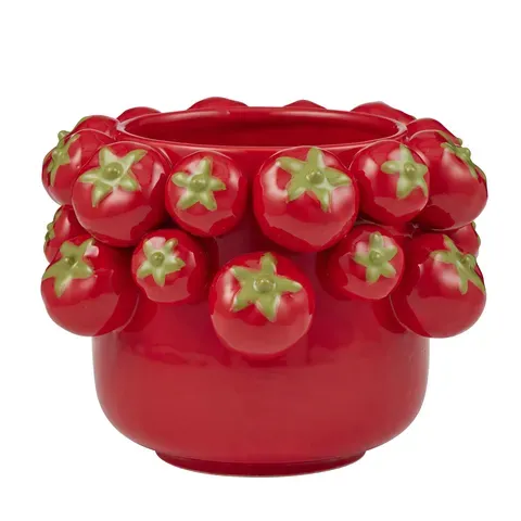 Pomodoro Ceramic Planter Pot – Red