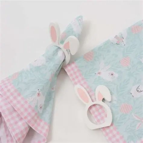 Easter Bunny Napkin Ring Set