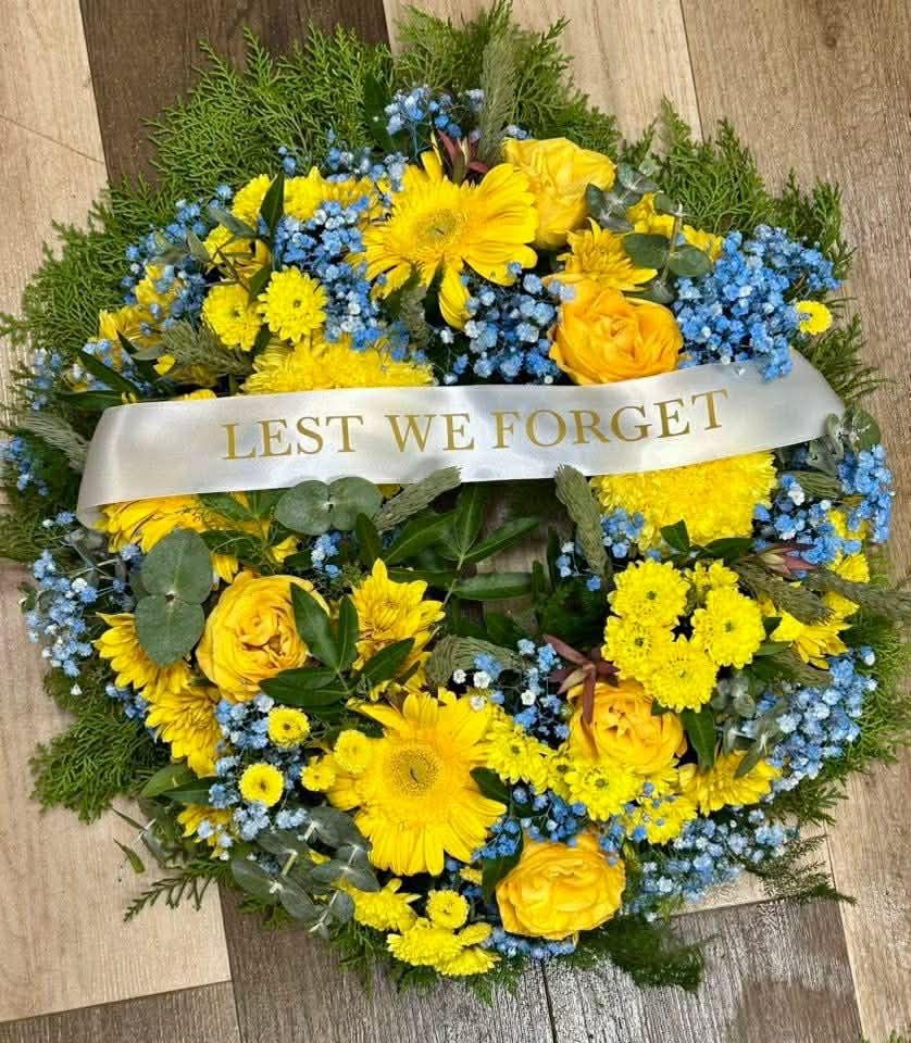 Anzac Day Wreath, Size: 45cm - Wildflower Native Wreath