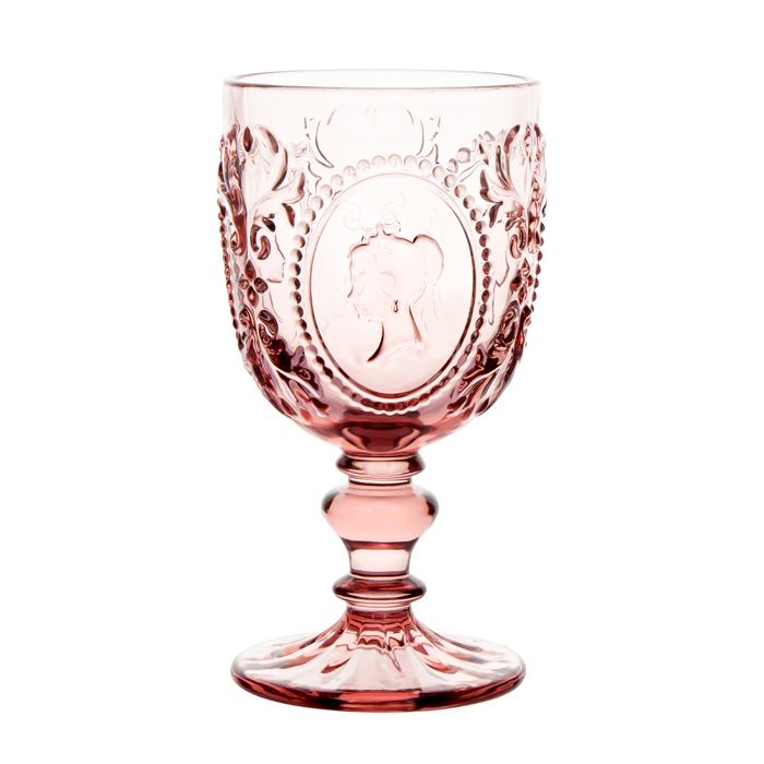 Queen Glass Goblet – Light Pink