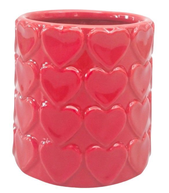 Heart Planter Red 9cm