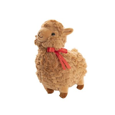 Fuzzy Wuzzy Plush Llama- Brown