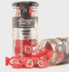 Cherry Rock Rock Candy - 170g jar