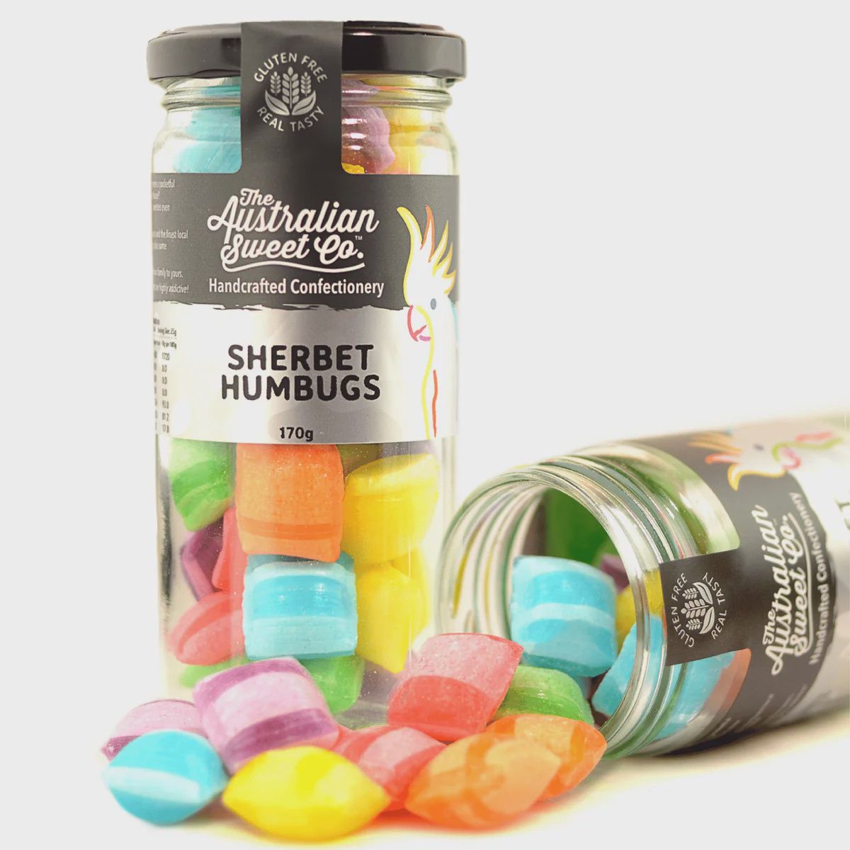 Sherbet Humbugs Rock Candy - 170g jar
