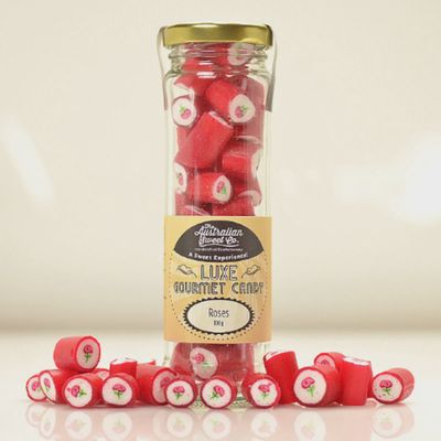 Rose Luxe Rock Candy - 100g jar