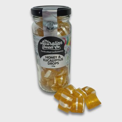 Honey &amp; Eucalyptus Drops - 170g jar